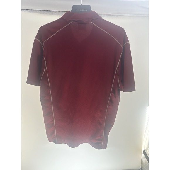 Nike Golf Dri-FIT Polo Shirt Men's XL Short Sleeve Burgundy Polyester - Picture 2 of 8